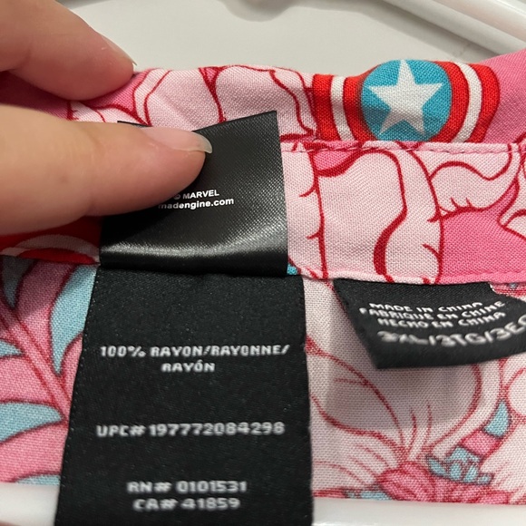 Floral Pink Men's Shirt - Picture 4 of 7